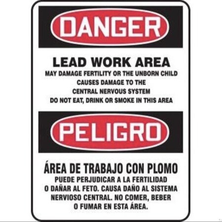 Accuform BILINGUAL OSHA DANGER SAFETY SIGN SBMCAW116XL SBMCAW116XL